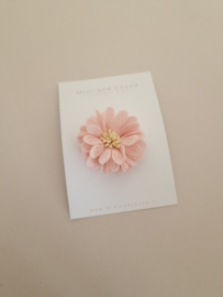 Antislip haarspeldje Light Pink Big Blossom (3 stuks)