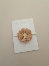 Haarelastiek | Nude Big Blossom (3 stuks)