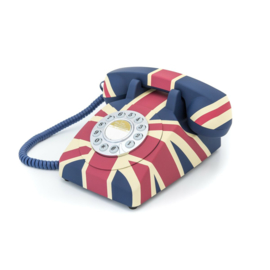 Seventies telefoon met Union Jack-design