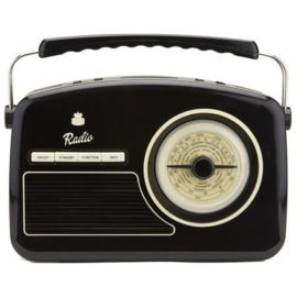 Fifties DAB+-radio zwart - GPO RYDELL DAB