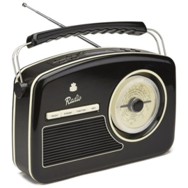 Fifties radio zwart - GPO RYDELL