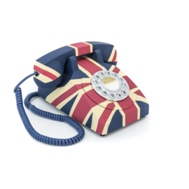 Seventies telefoon met Union Jack-design