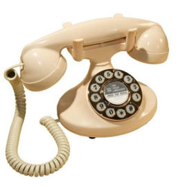 Twenties telefoon met druktoetsen - pearl