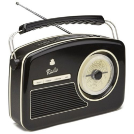 Fifties DAB+-radio zwart - GPO RYDELL DAB