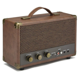 Nostalgische bluetooth speaker bruin - GPO WESTWOOD