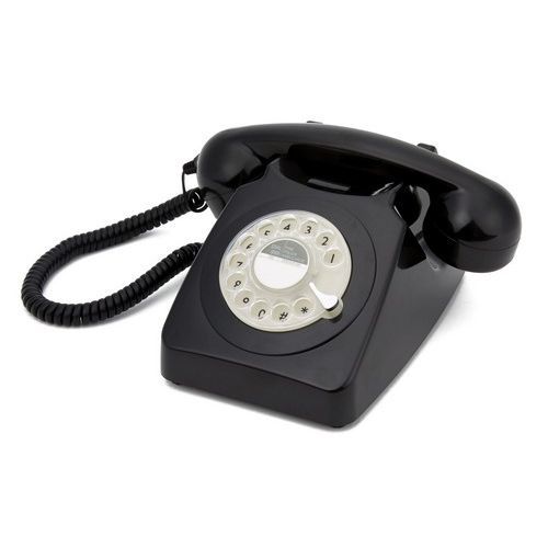 waarde stoom Slovenië Seventies telefoon met draaischijf - zwart | Telefoons | Winkel van Ons