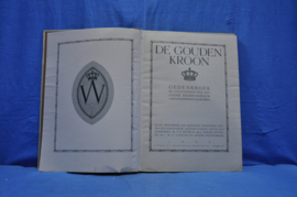 art nr: 876 vintage gedenkboek van Koningin Wilhelmina