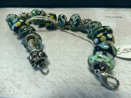 art nr: 520 vintage zilveren Pandora armband