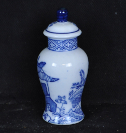 art nr: 1587 vintage Delft Blauw klein vaasje