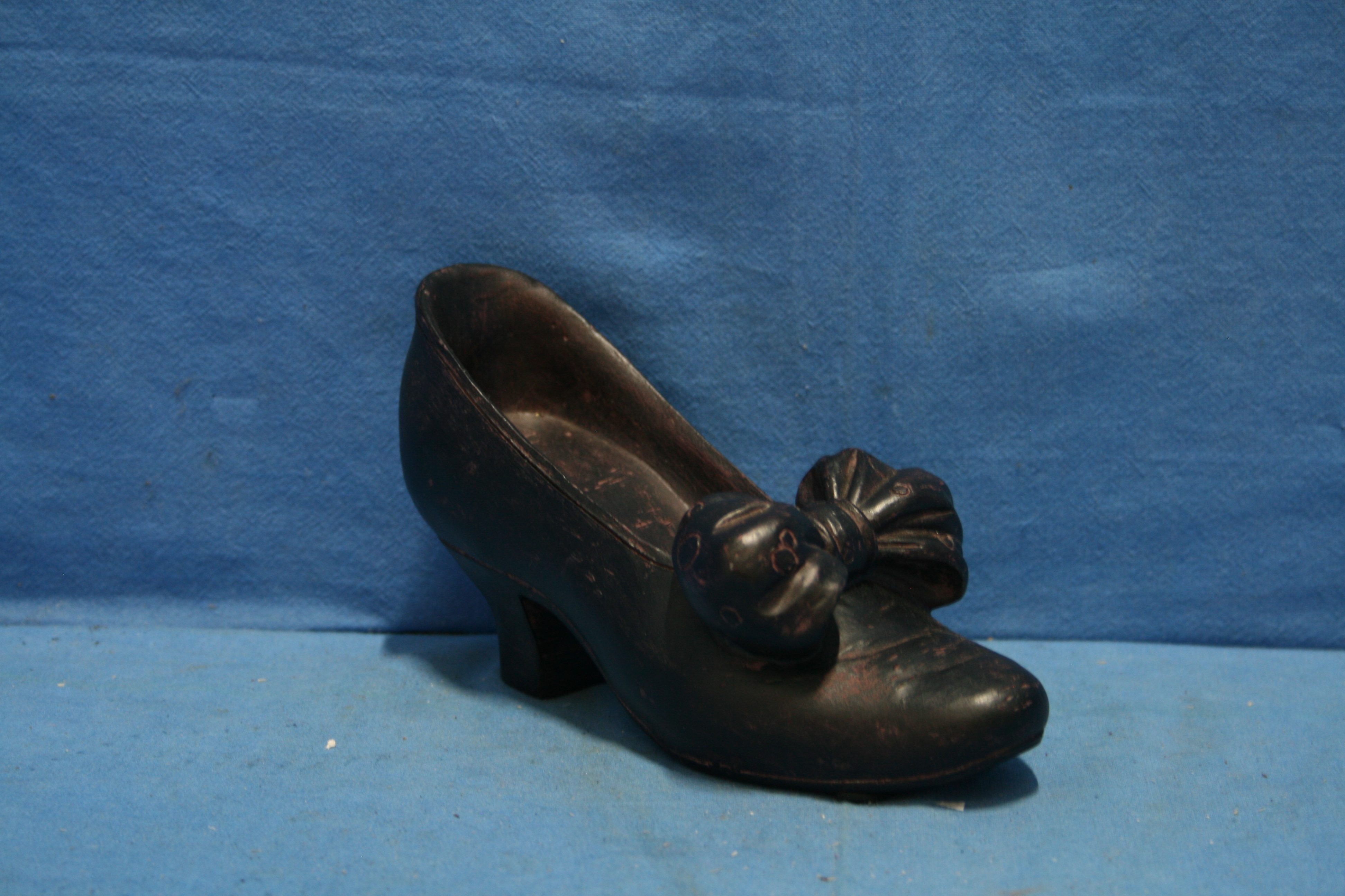 art nr: 1163 vintage houten sier schoen voor dames