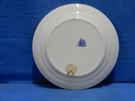 art nr: 772 vintage Delfts Blauw schaal met Kasteel afbeelding