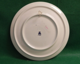 art nr: 430 vintage delft Blauw bord paard en wagen
