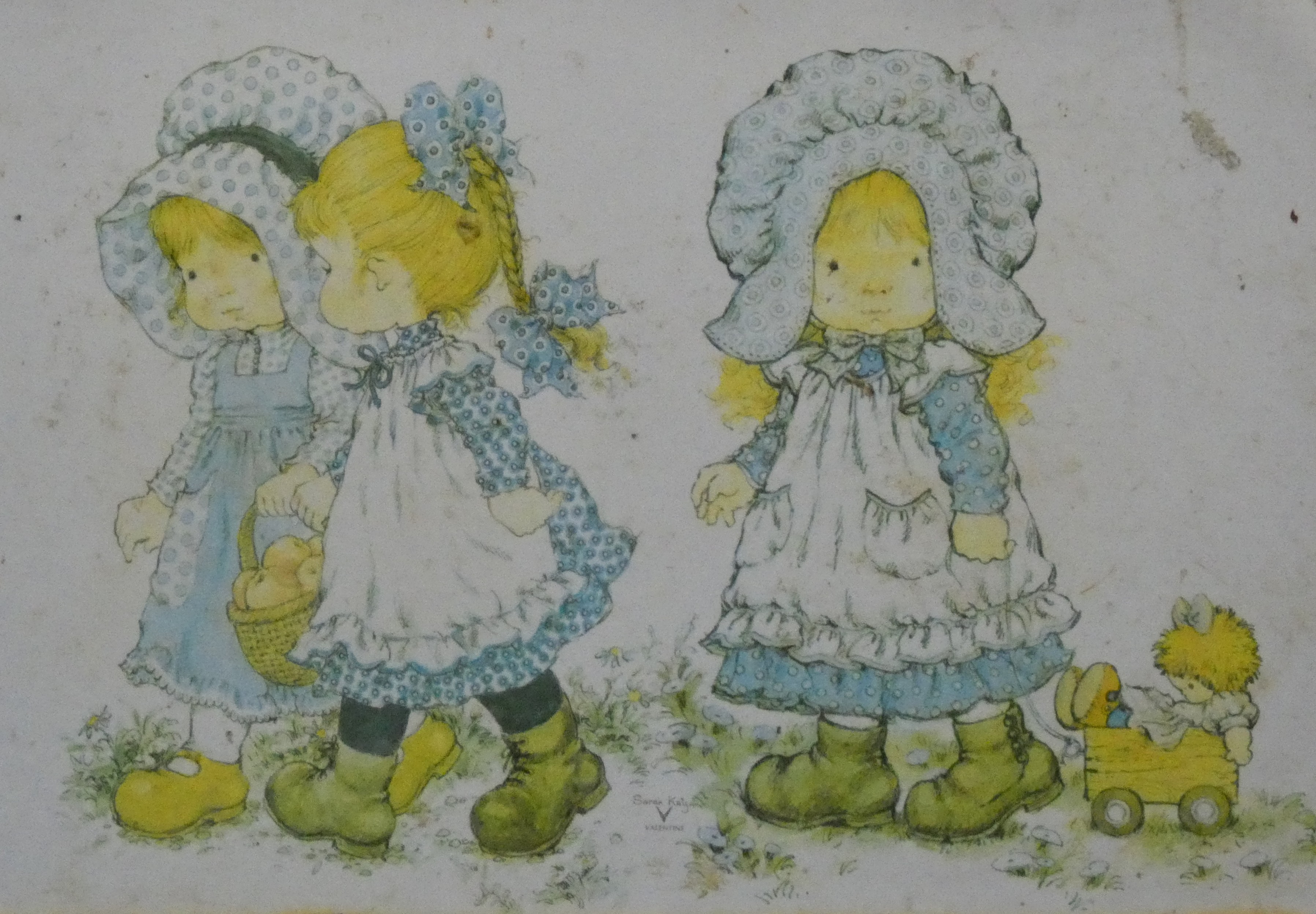 art nr: 1239 vintage kinder onderzetter of knoeibord
