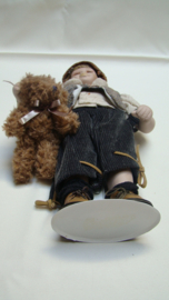 art nr: 330 vintage kleine porseleinen poppen set
