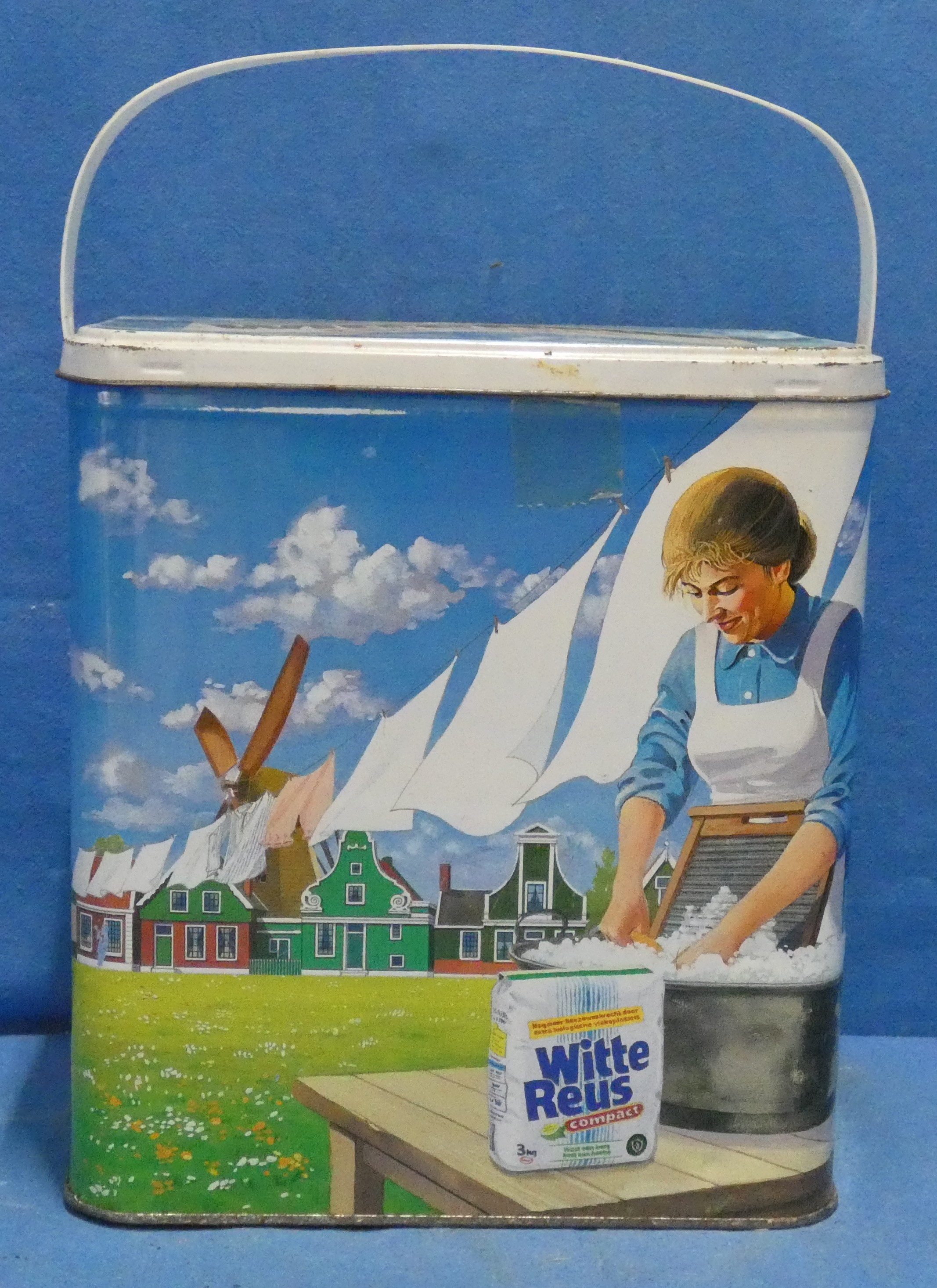art nr: 1264 vintage blik witte reus waspoeder