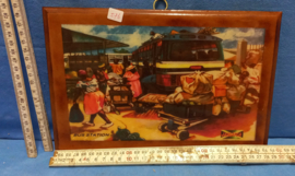 art nr: 576 vintage Plaque uit Burkina Faso Afrika