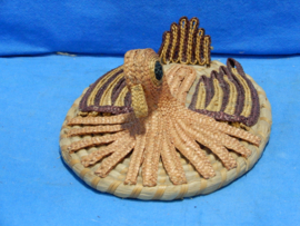 art nr: 684 vintage rotan eenden deksel