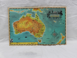 art nr: 953 vintage boek over Australië met gespaarde inplakfoto's