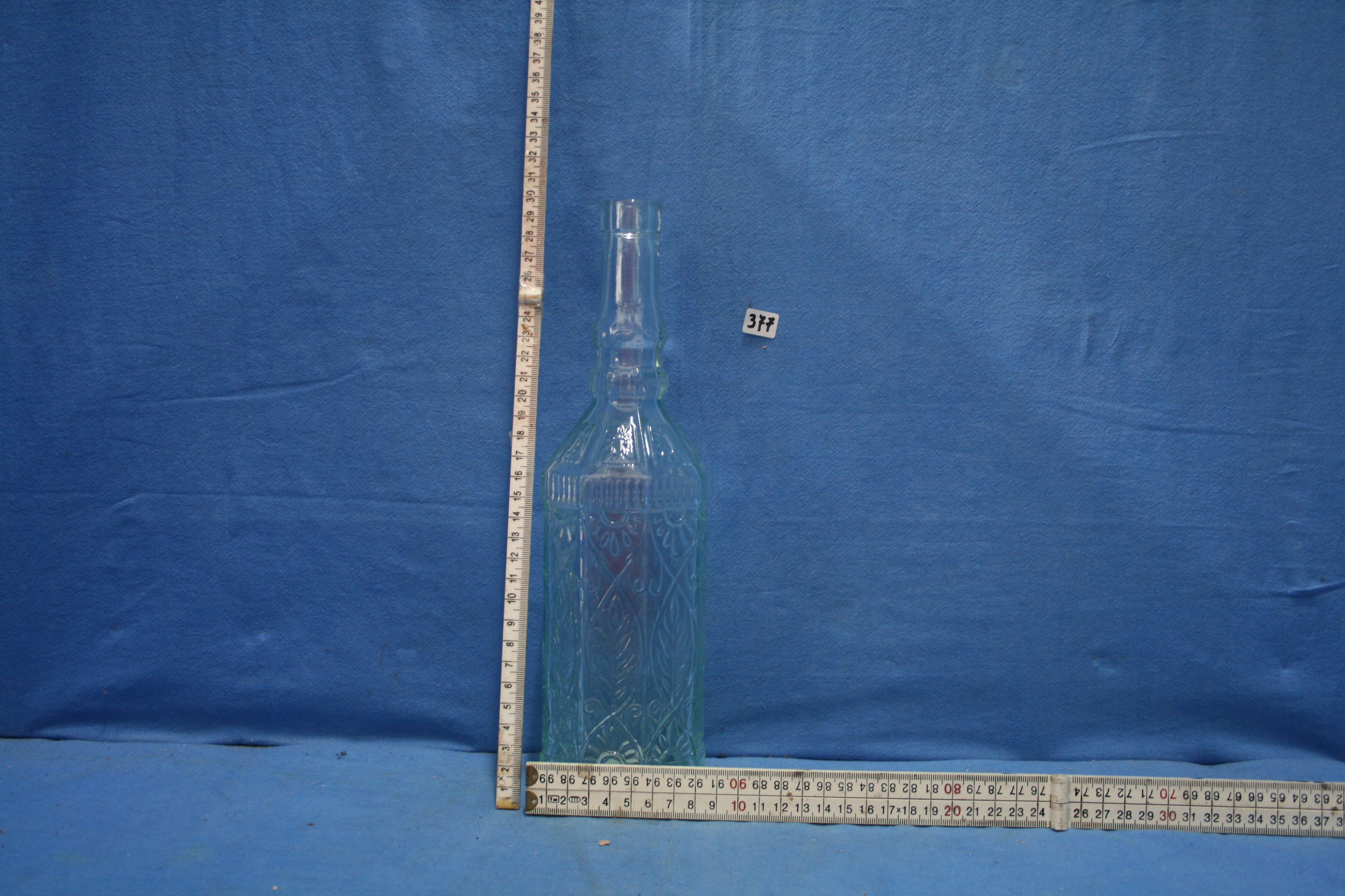 art nr: 377 vintage glazen design fles