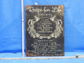 art nr: 697 vintage design bordje recepy for life