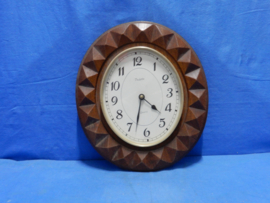art nr: 630 vintage Vedette eiken wandklok