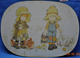art nr: 207 vintage kinder onderlegger