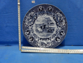 art nr: 774 vintage Delfts Blauwe schaal uit Maastricht