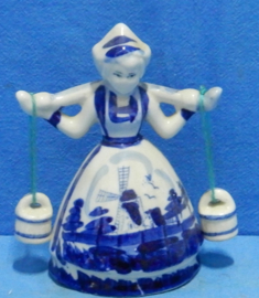 art nr: 1077 antiek delfts blauw melkmeisje
