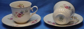 art nr: 193 vintage Freidenger porseleinen kop en schotels