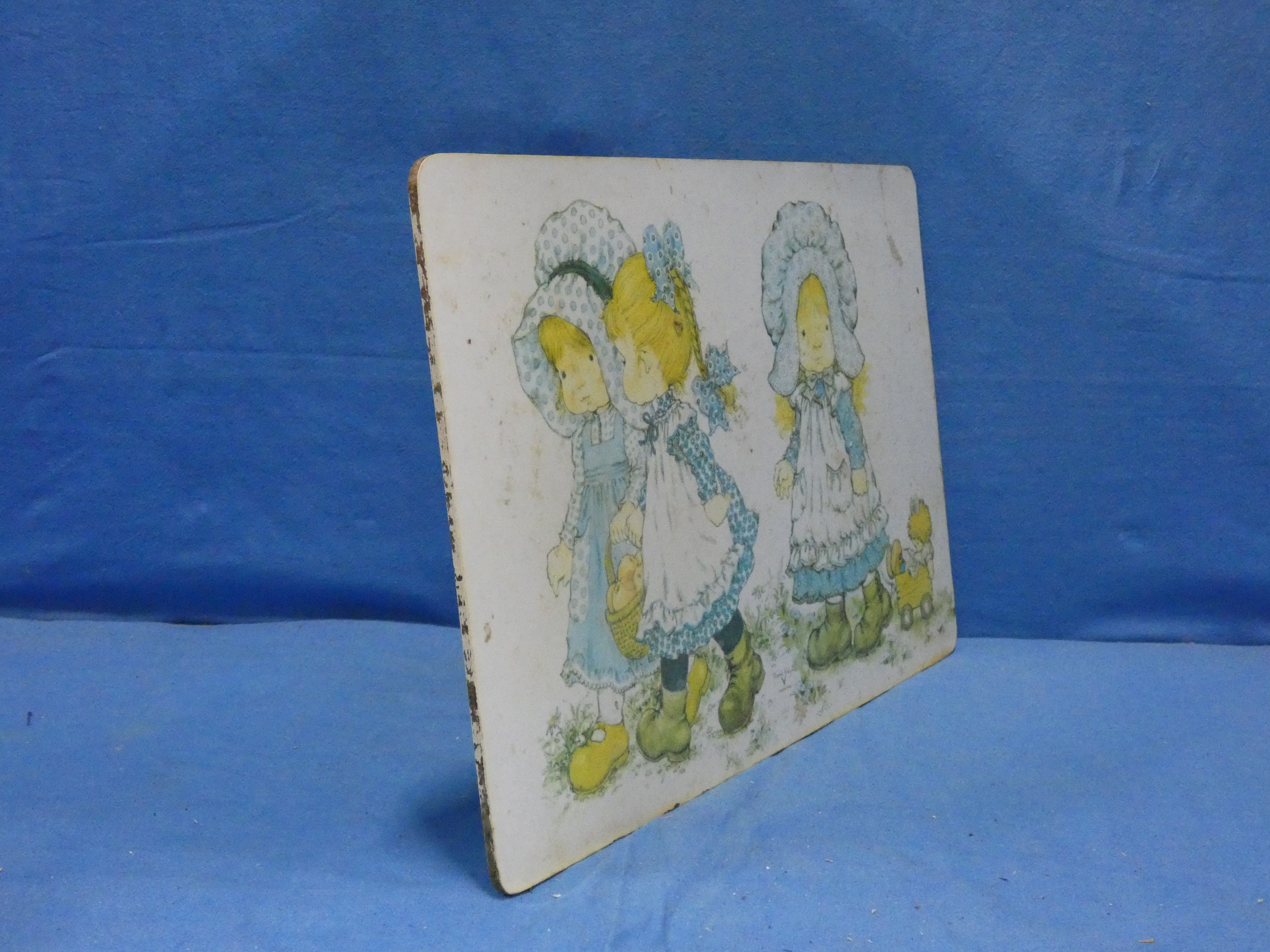 art nr: 1239 vintage kinder onderzetter of knoeibord