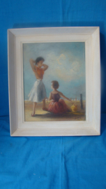 art nr: 58 vintage schilderij uit jaren 60