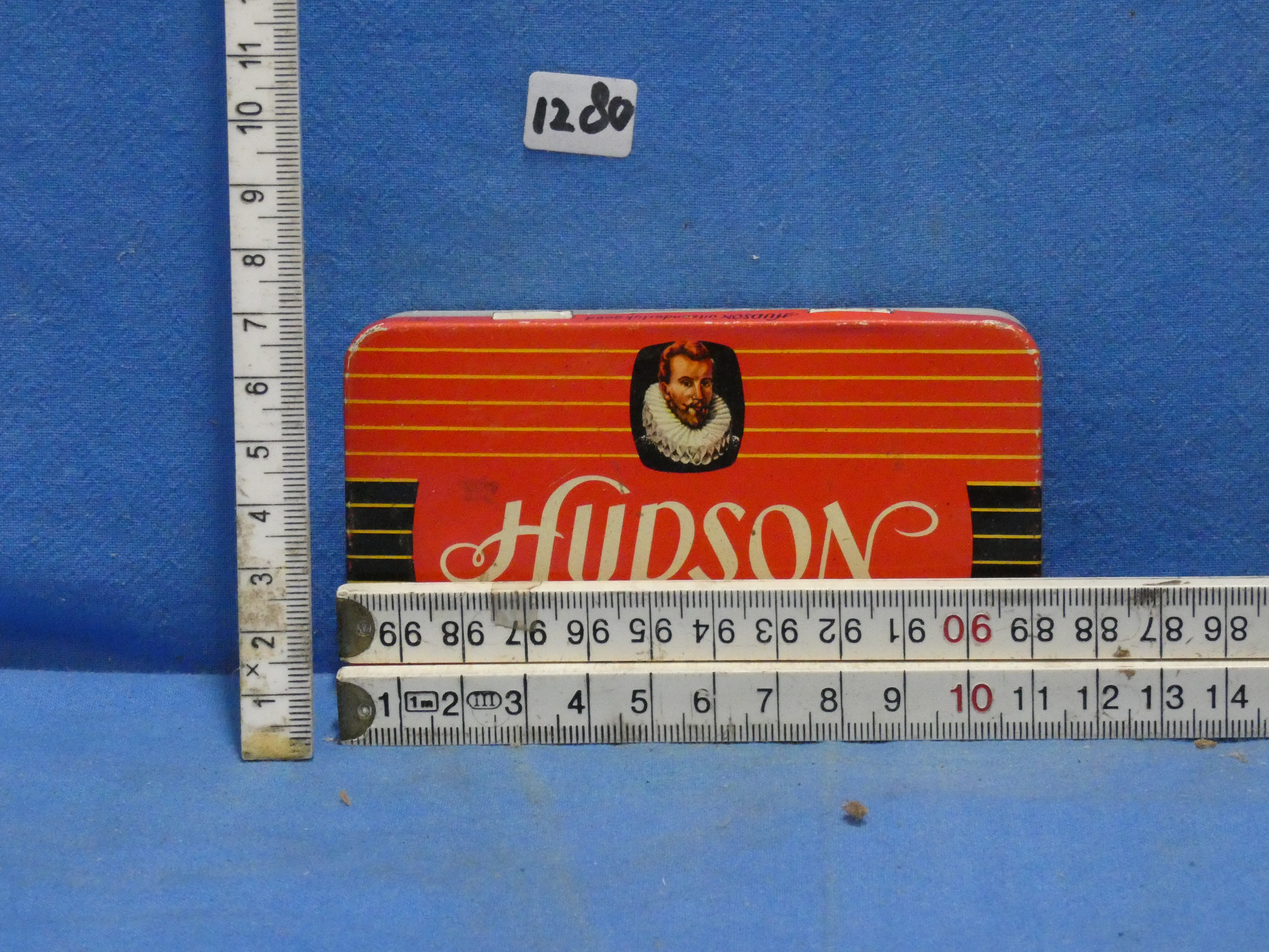 art nr: 1280 vintage Hudson sigaren blikje