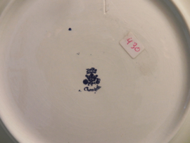 art nr: 430 vintage delft Blauw bord paard en wagen