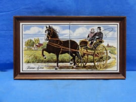 art nr: 708 vintage Friese sjees tegelbord