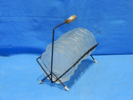 art nr: 761 vintage rek met glazen onderzetters