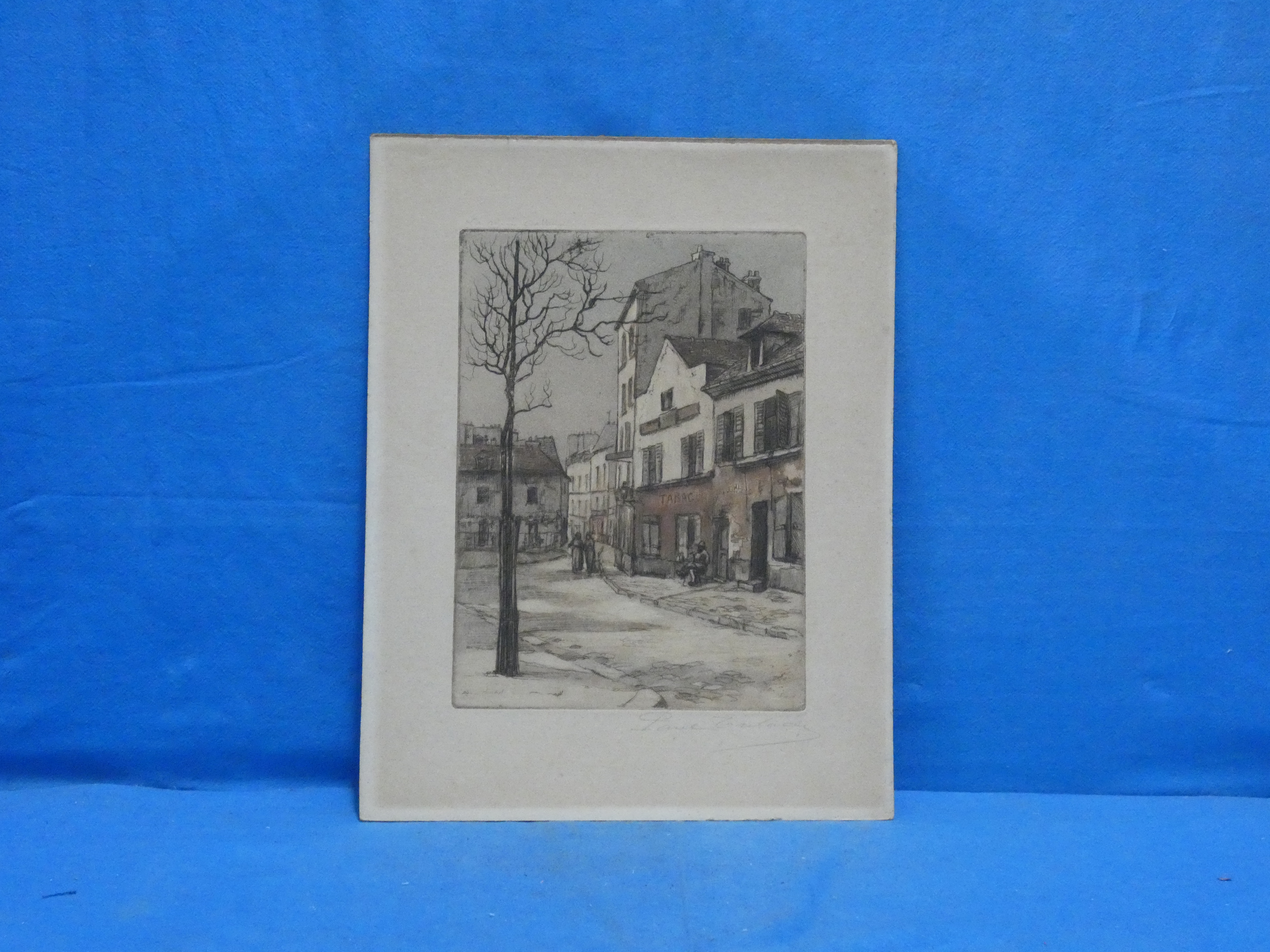 art nr: 425 vintage waterverf schilderij Pauline Z