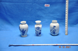 art nr: 276 vintage 3 Chinese vaasjes