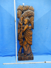 art nr: 705 vintage houtsnijwerk uit Burundi