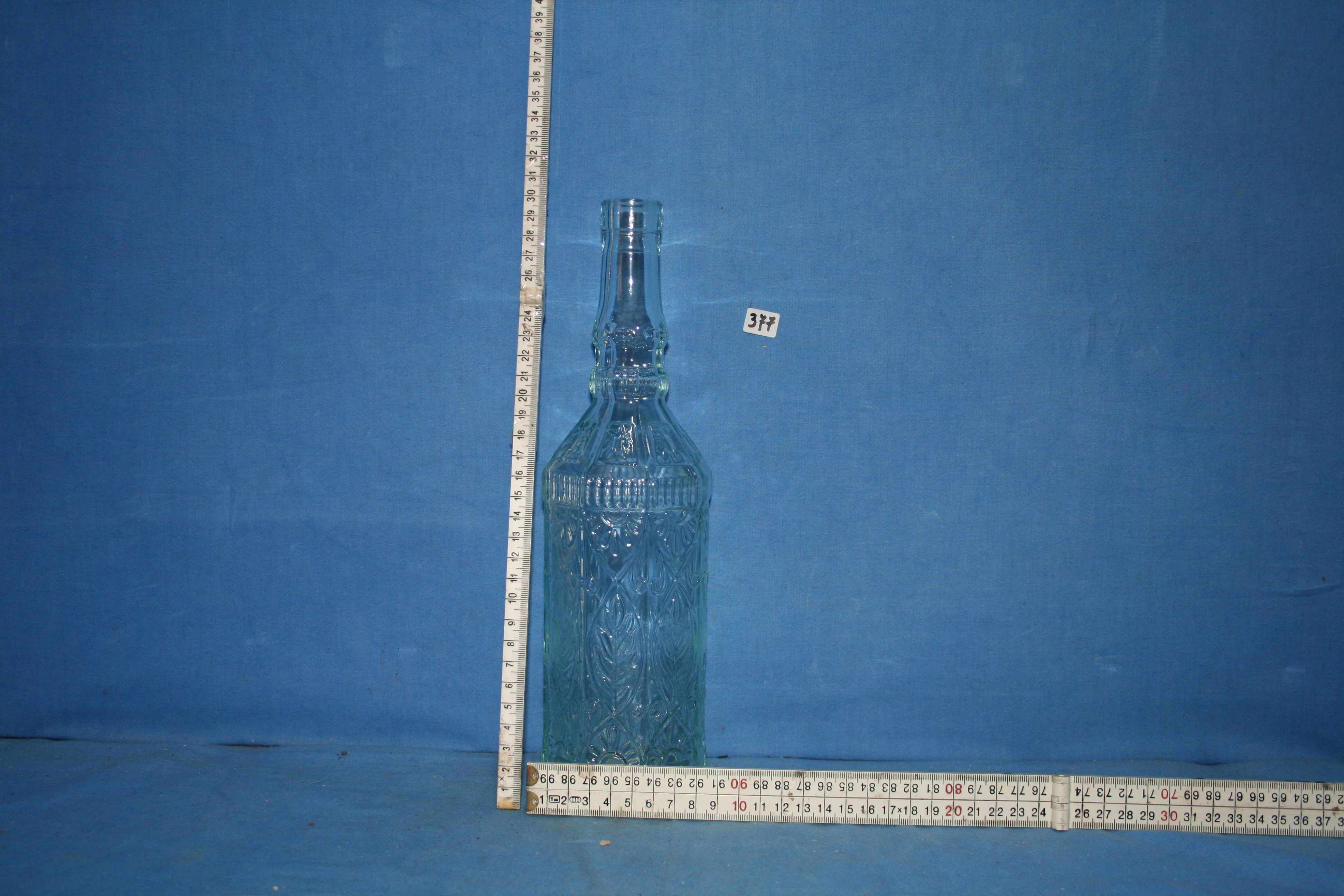 art nr: 377 vintage glazen design fles