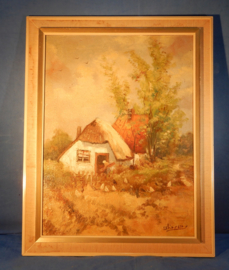 art nr: 29 schilderij van Sch'reur boerderij