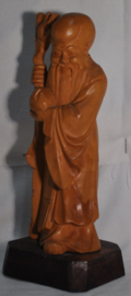 art nr: 906 vintage houten Chinees beeldje
