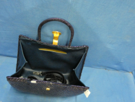 art nr: 1038 vintage merk Mantella Italiaanse design schoudertas