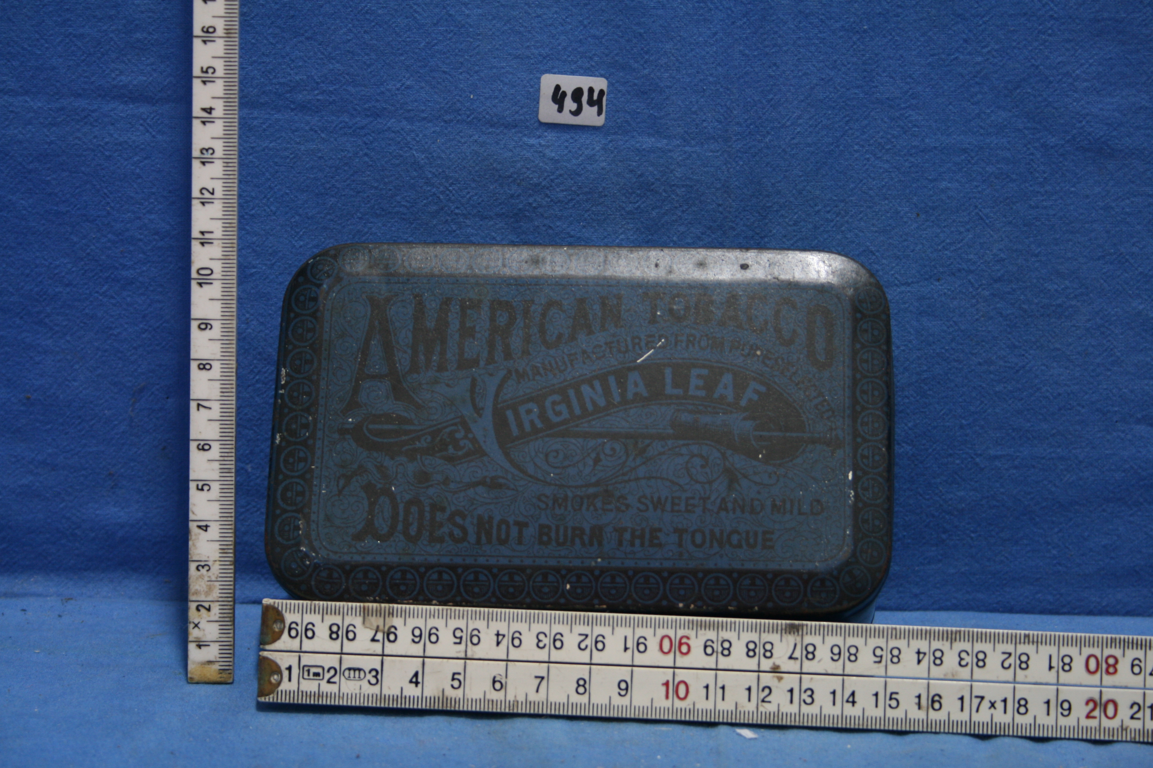 art nr: 494 vintage American Tabacco bewaar blik