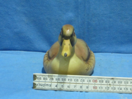art nr: 1469 vintage porseleinen Akita eend van Mallard Duck