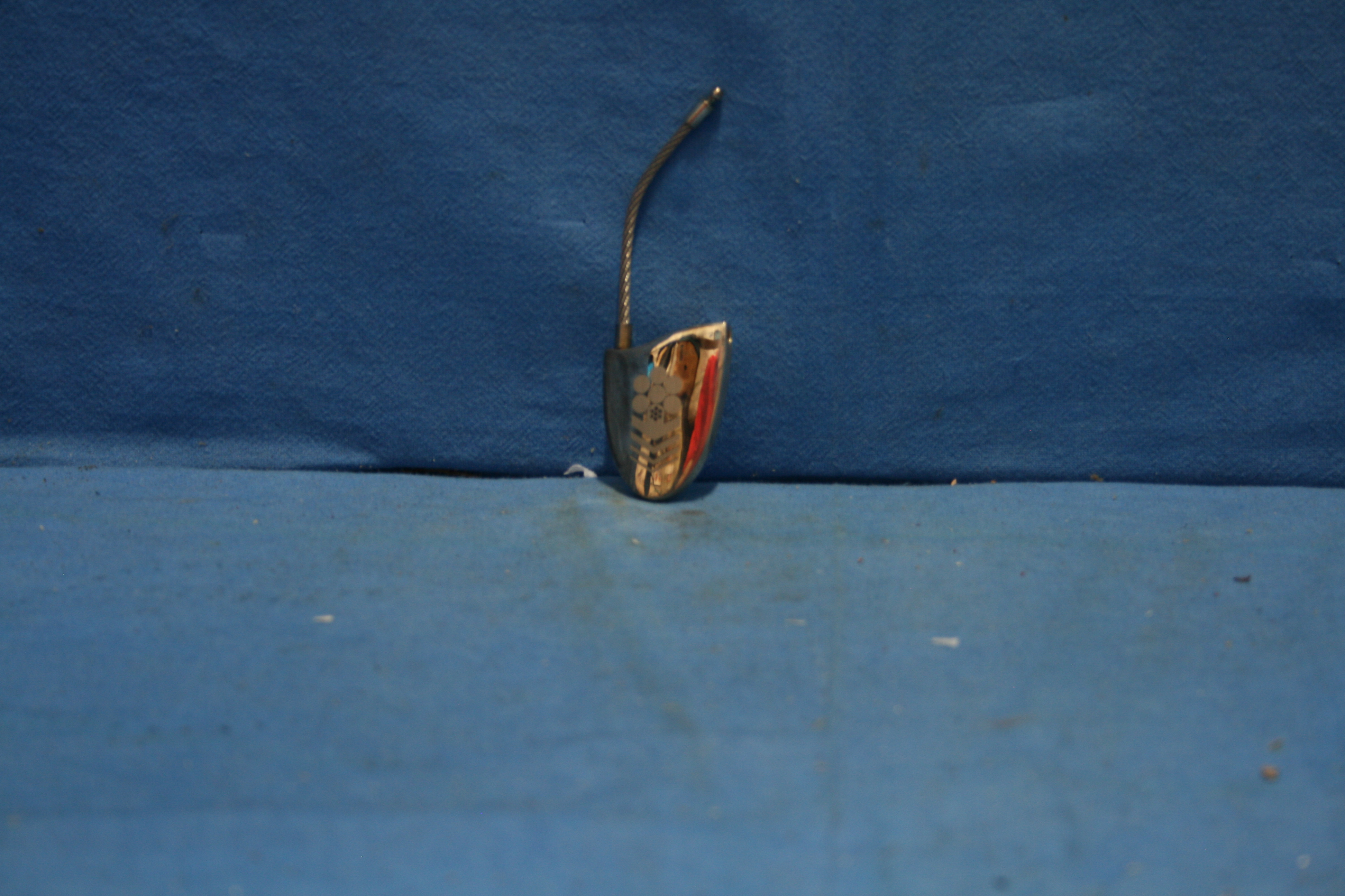 art nr: 1167 vintage verzilverd hangslotje in originele doos