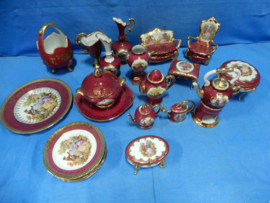 art nr: 408 antiek set Limoges a 20 stuks