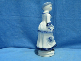 art nr: 1477 vintage Delft Blauw porseleinen beeldje