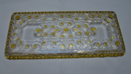 art nr: 334 vintage glazen presenteer schaal