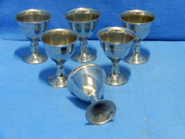 art nr: 747 vintage verzilverde eierhouders