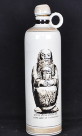 art nr: 1044 vintage Polychroom jenever fles